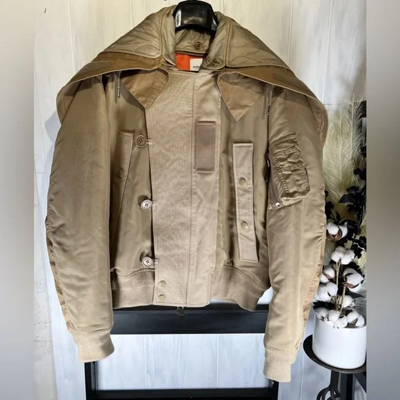 Burberry LIMITED EDITION 2019 Flight Jacket/BOMBER, Size 48, RARE, SO Rad, $3500